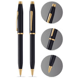Cross Century II Black Lacquer GT Ballpoint Pen 412WG-1