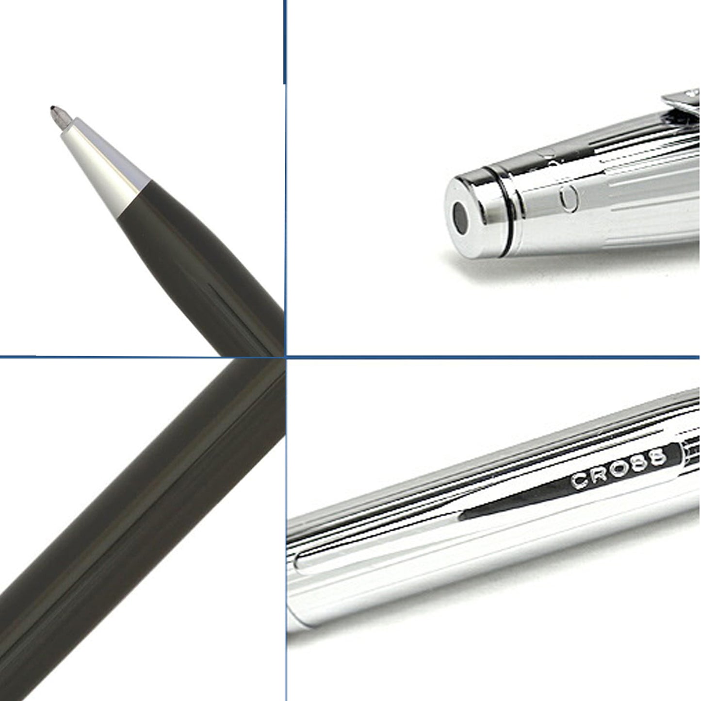 Cross Century II Chrome/Translucent Black Lacquer CT Ballpoint Pen AT0082WG-42