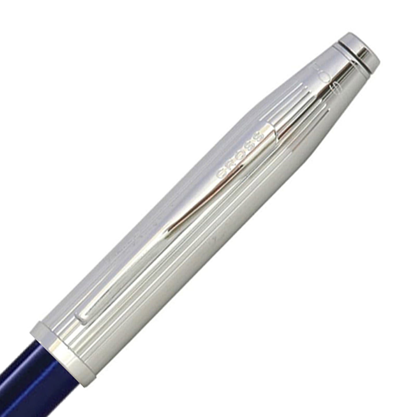 Cross Century II Chrome/Translucent Blue Lacquer CT Ballpoint Pen AT0082WG-41
