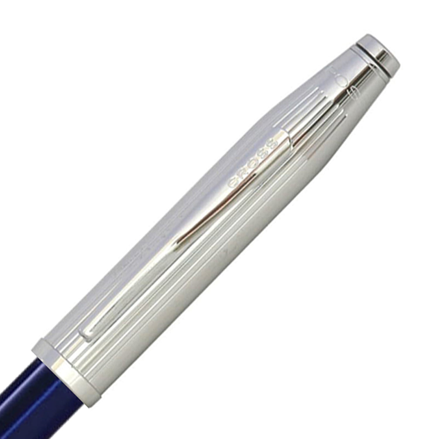 Cross Century II Chrome/Translucent Blue Lacquer CT Ballpoint Pen AT0082WG-41