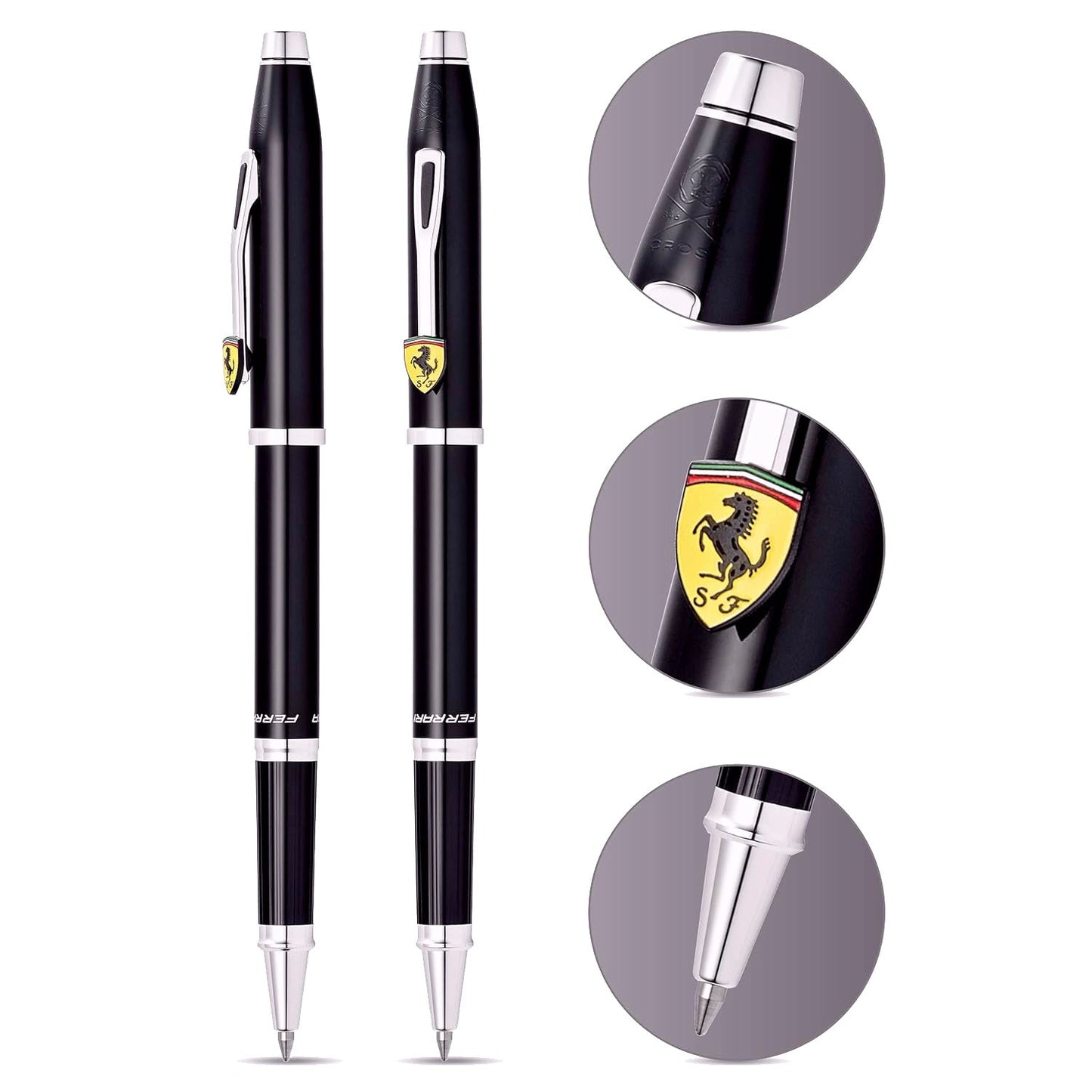 Cross Century II Ferrari Glossy Black Roller Ball Pen FR0085-119