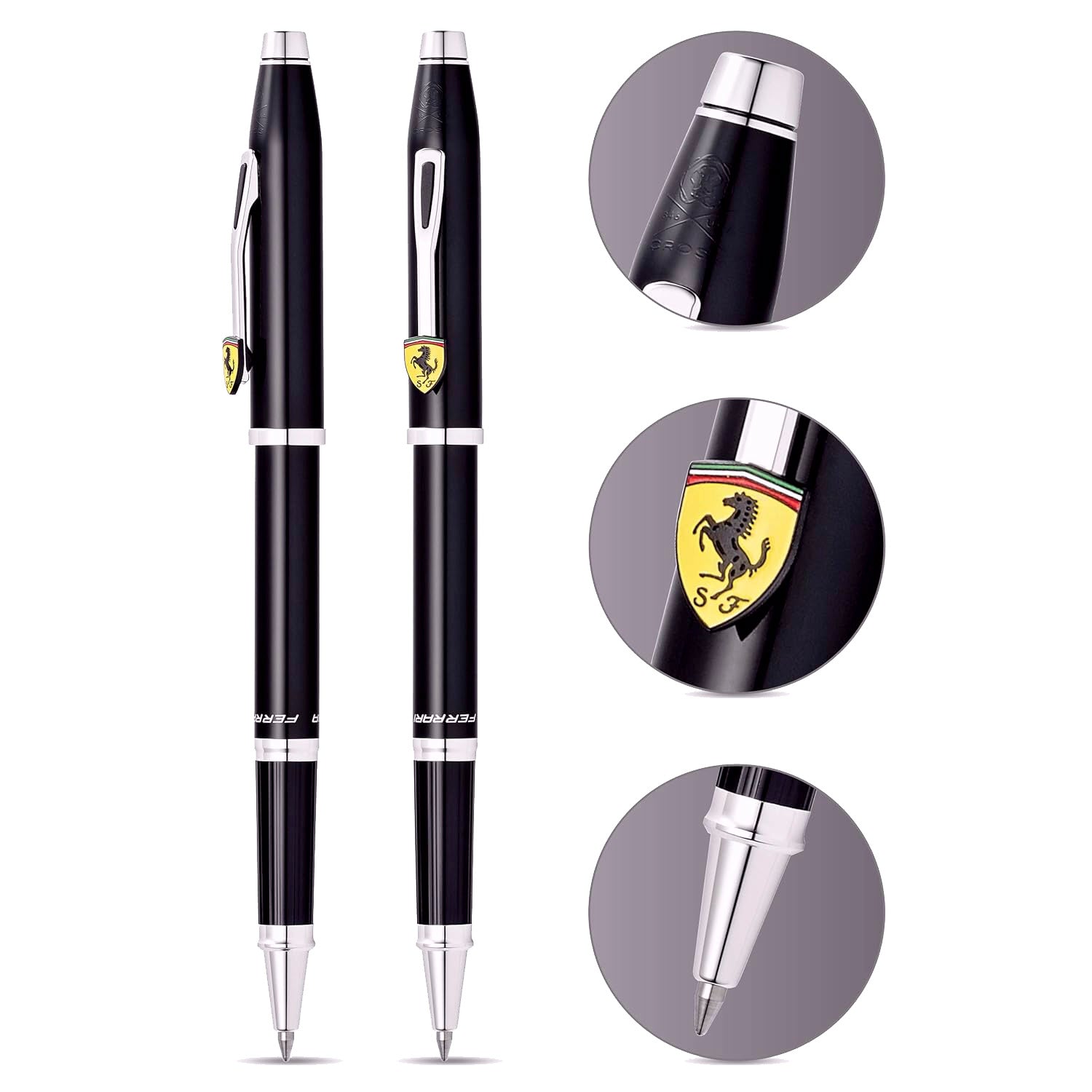 Cross Century II Ferrari Glossy Black Roller Ball Pen FR0085-119