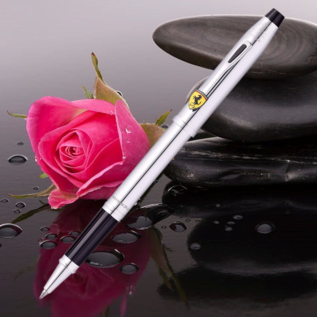 Cross Century II Ferrari Polished Chrome Roller Ball Pen FR0085-121