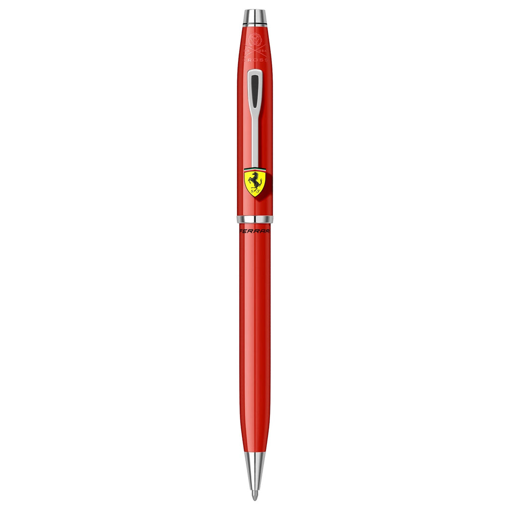 Penna A Sfera Cross Ferrari Classic Century - Lacca Opaca Rosso Corsa, Clip Scuderia Ferrari, Astuccio Regalo