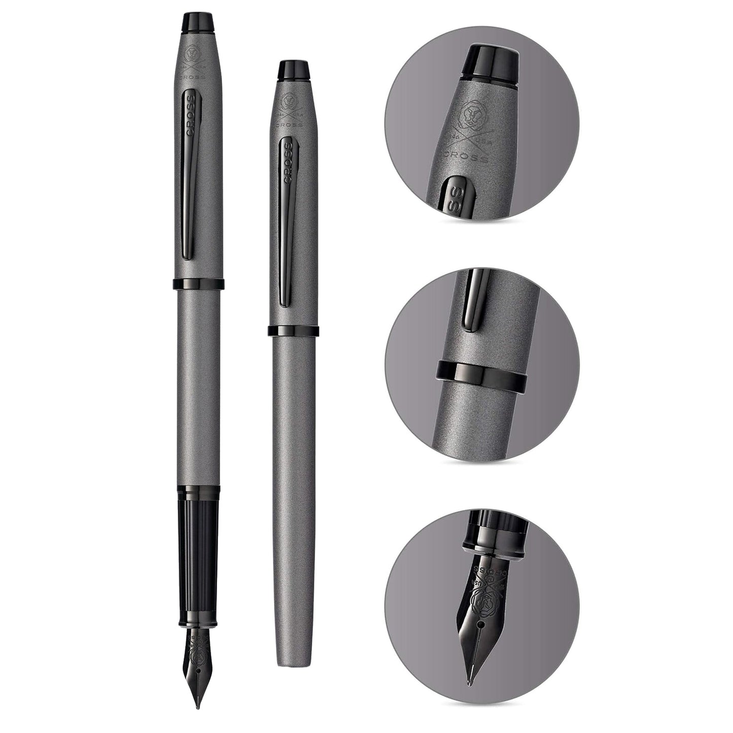 Cross Century II Gunmetal Gray PVD Fountain Pen