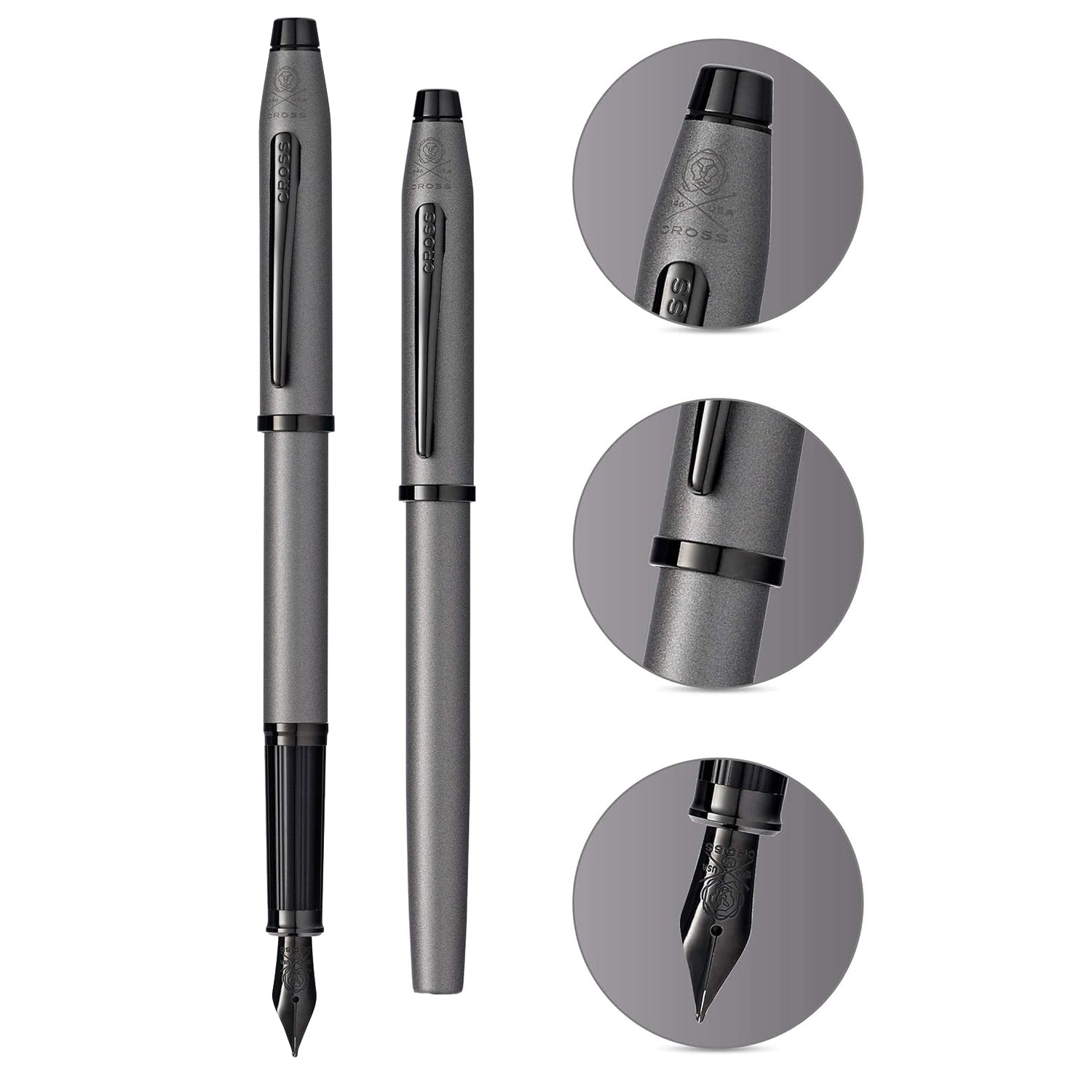 Cross Century II Gunmetal Gray PVD Fountain Pen