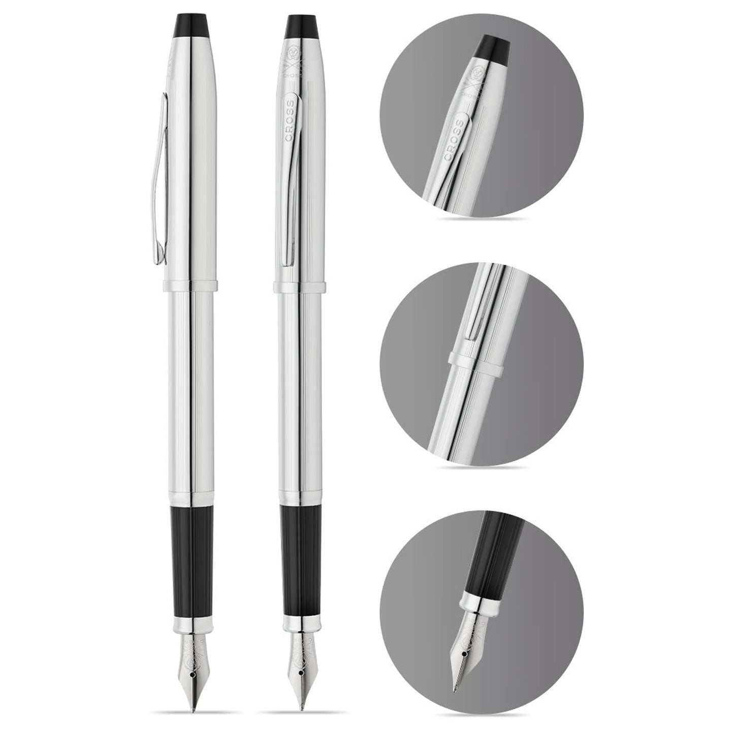 Cross Century II Lustrous Chrome CT Fountain Pen
