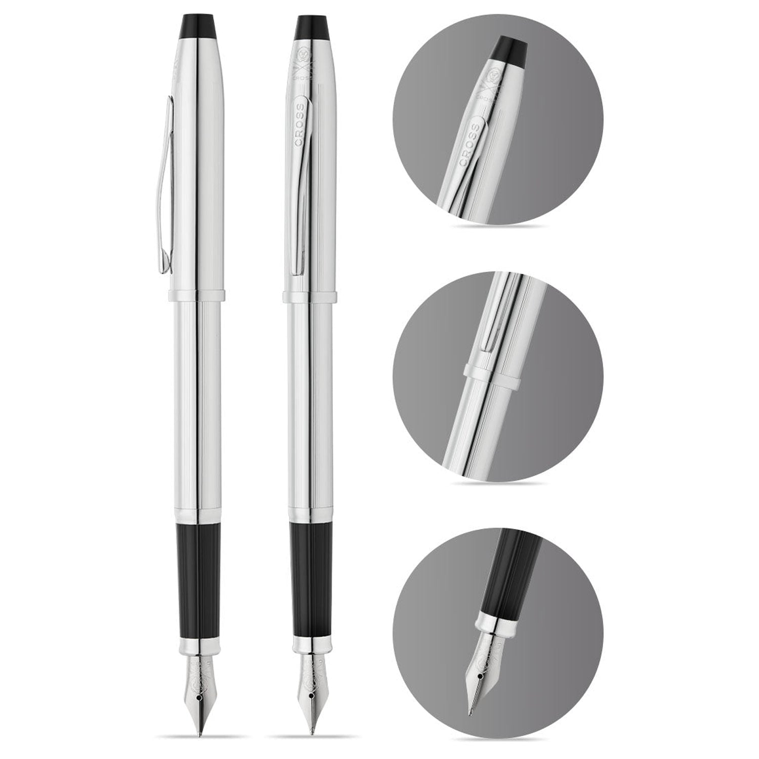 Cross Century II Lustrous Chrome CT Fountain Pen