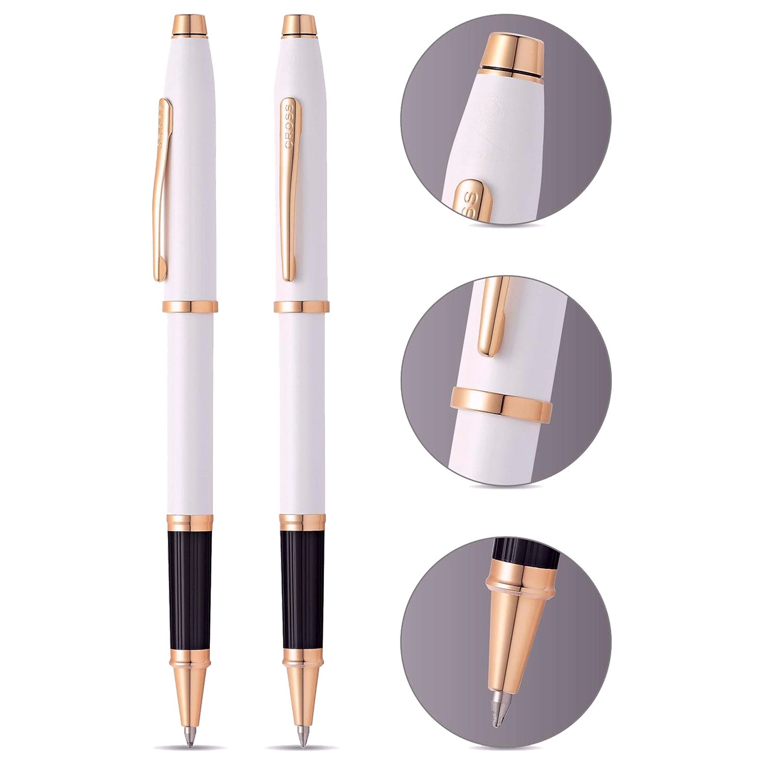 Cross Century II Pearlescent White Roller Ball Pen AT0085-113