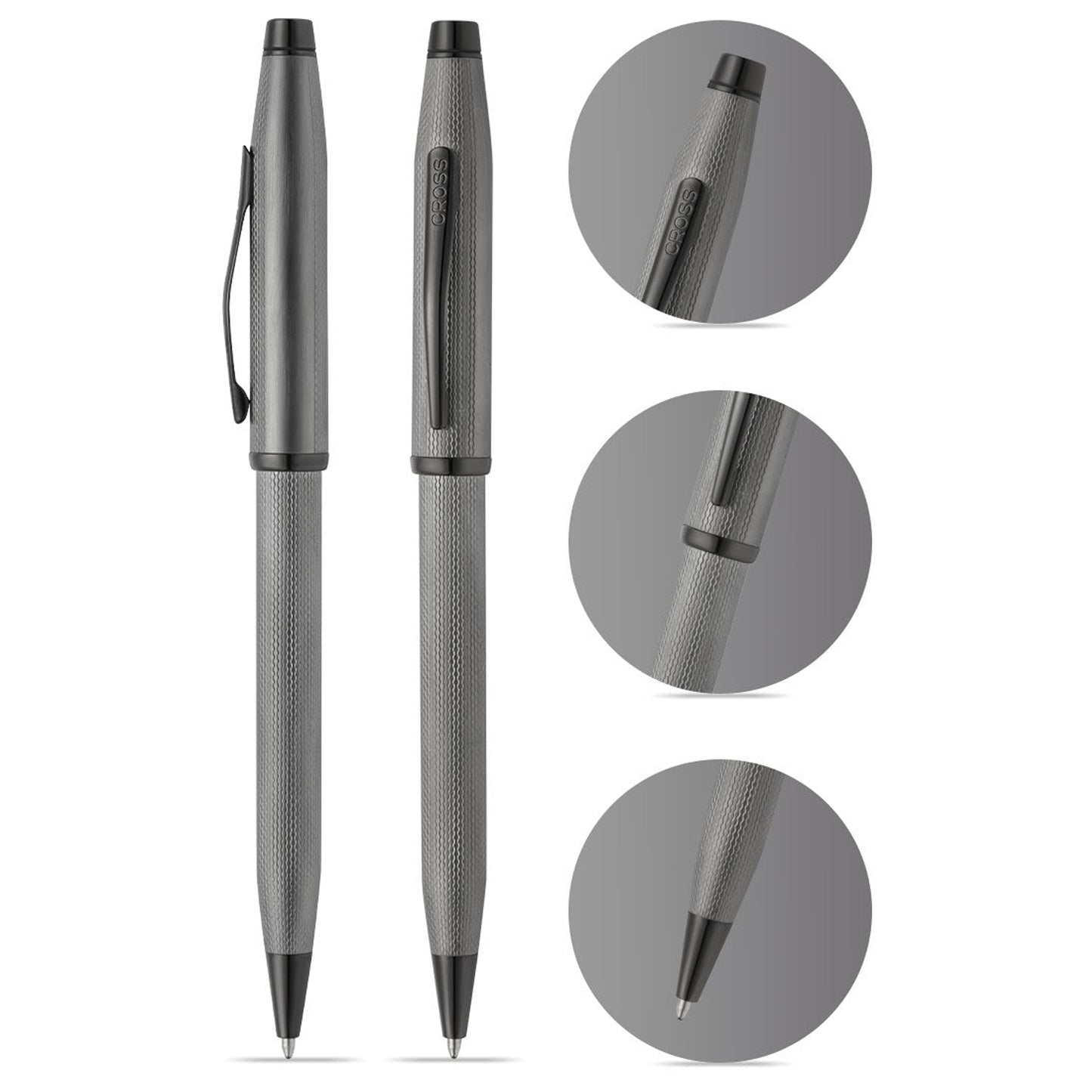 Cross Century II Polished Slate Gray PVD Ballpoint Pen AT0082WG-172