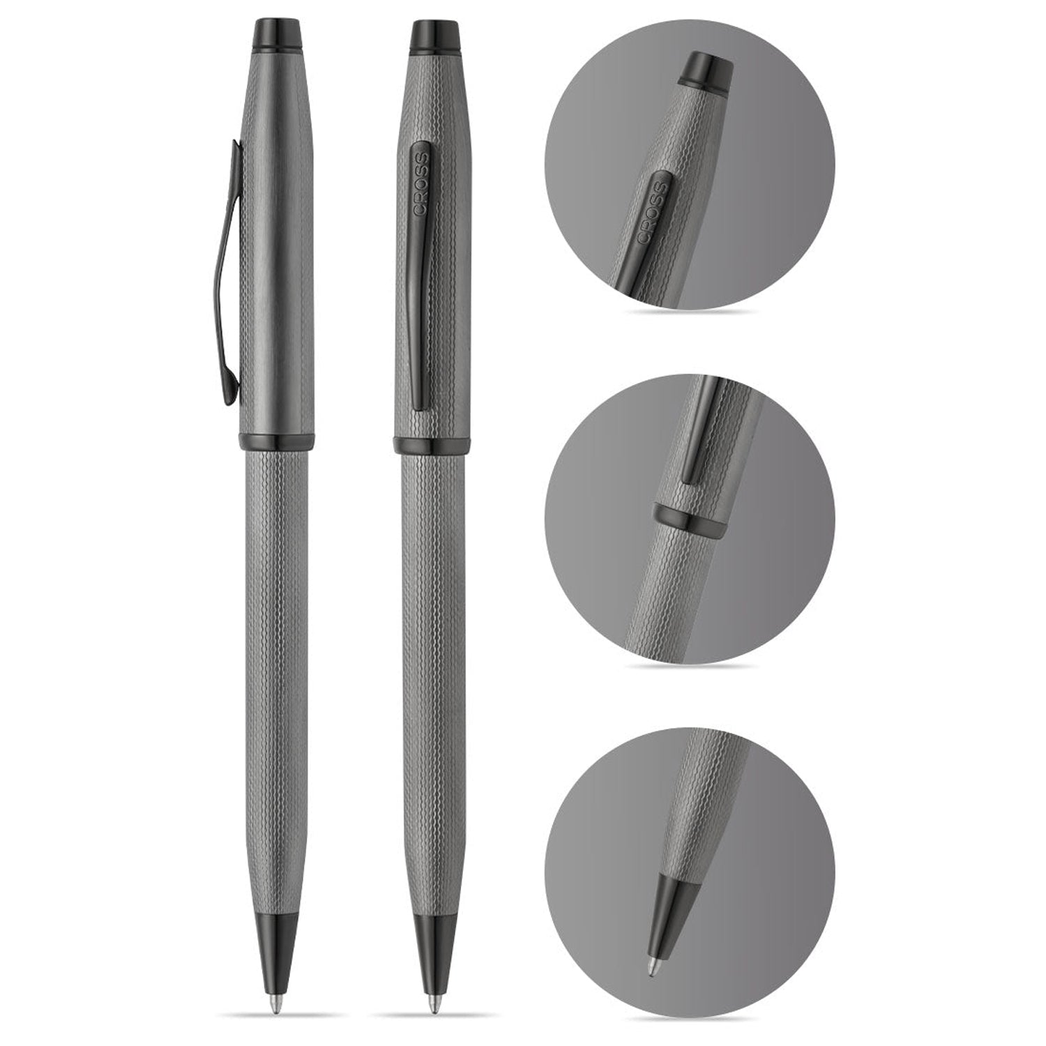 Cross Century II Polished Slate Gray PVD Ballpoint Pen AT0082WG-172