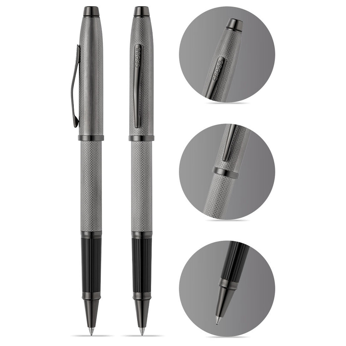 Cross Century II Polished Slate Gray PVD Roller Ball Pen AT0085WG-172