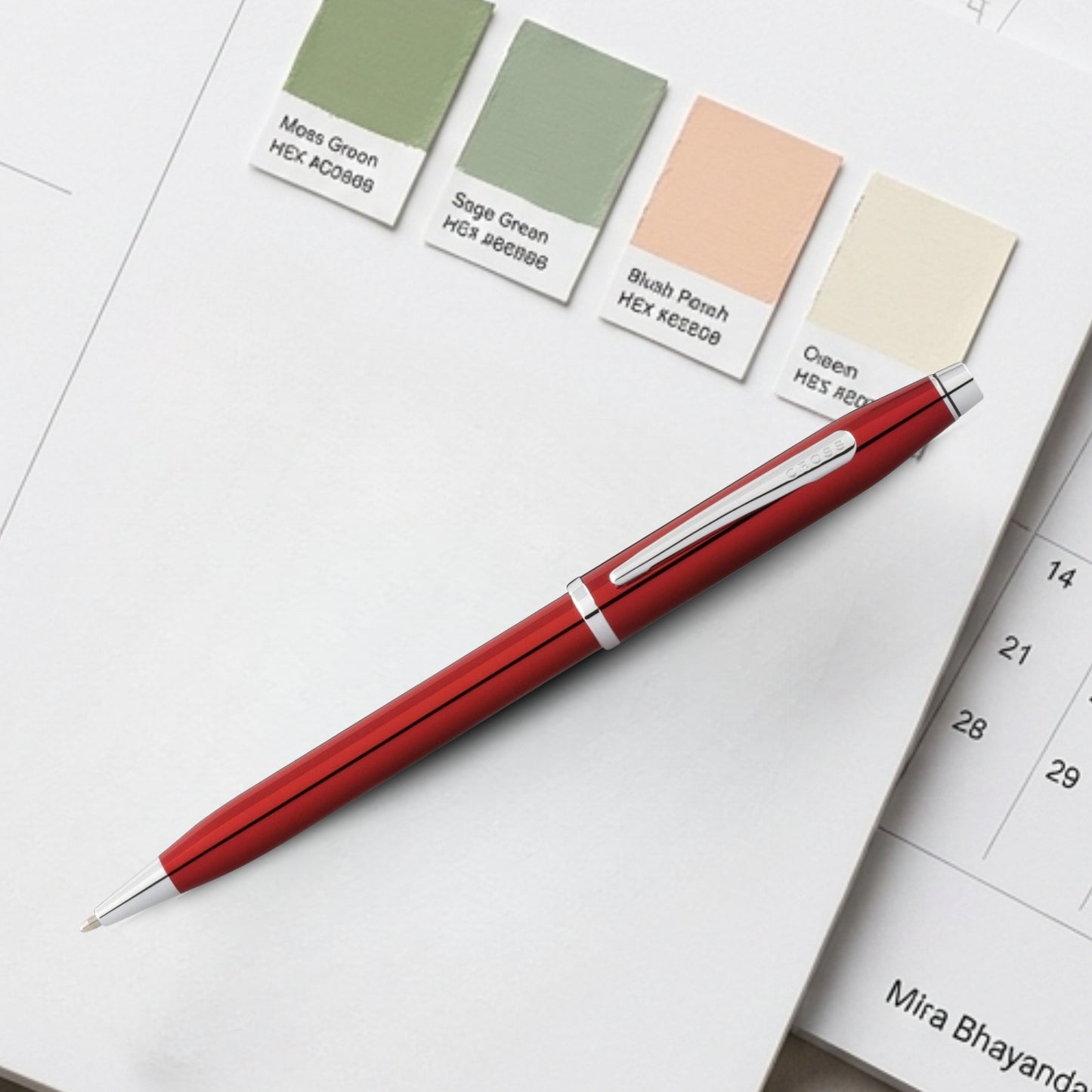 Cross Century II Translucent Red CT Ballpoint Pen AT0082WG-88