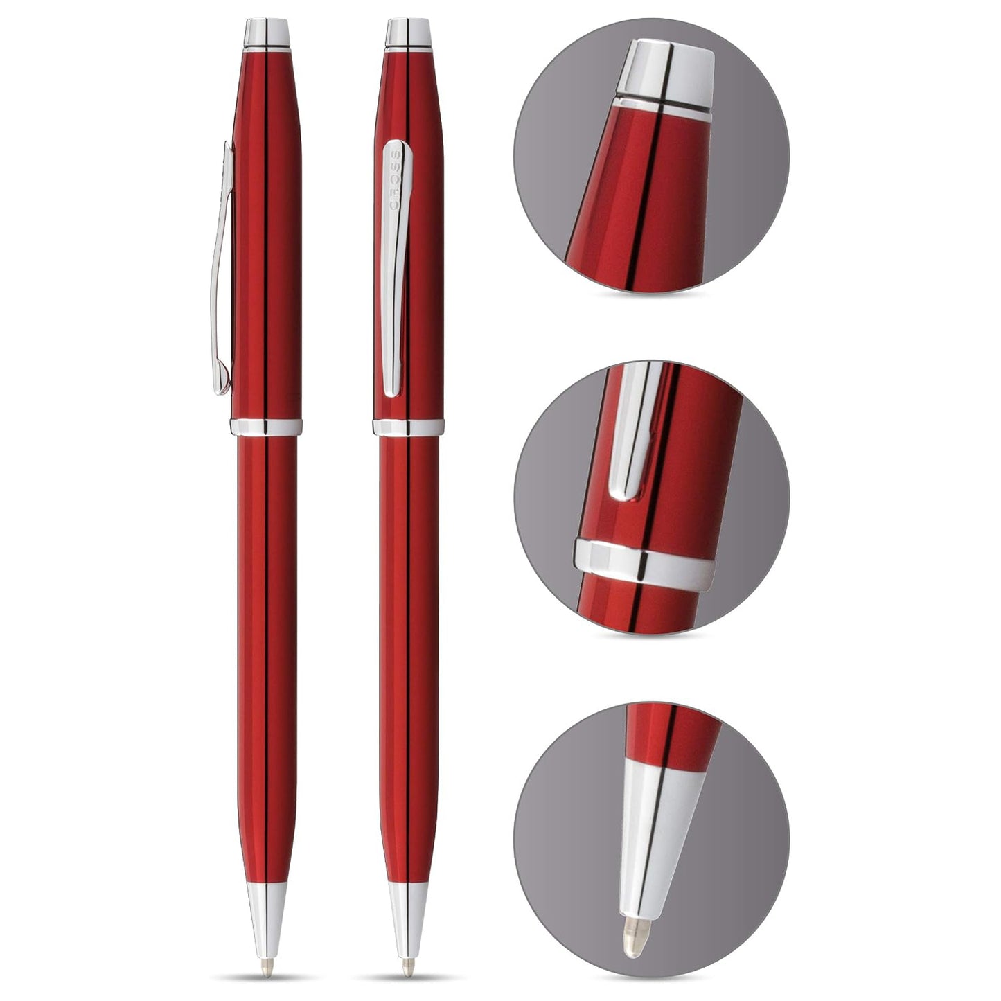 Cross Century II Translucent Red CT Ballpoint Pen AT0082WG-88