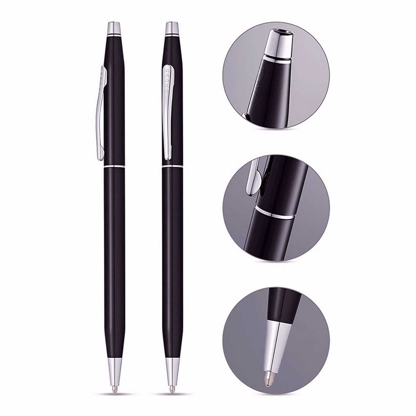 Cross Classic Century Black Lacquer CT Ballpoint Pen AT0082-77