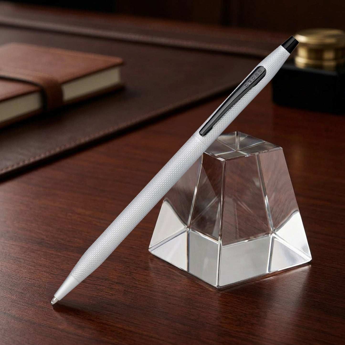 Cross Classic Century Brushed Chrome PVD Ballpoint Pen AT0082-124