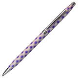 Cross Classic Century Gingham Violet CT Ballpoint Pen AT0082-68