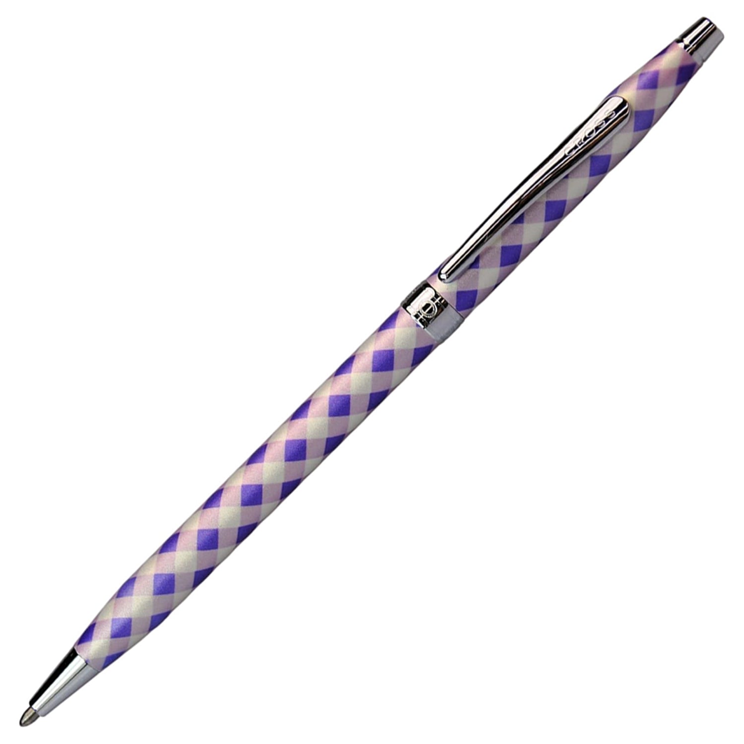 Cross Classic Century Gingham Violet CT Ballpoint Pen AT0082-68