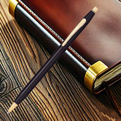 type W grateful / essential black　stina Cross Classic Century Glossy Black GT Ballpoint Pen AT0082