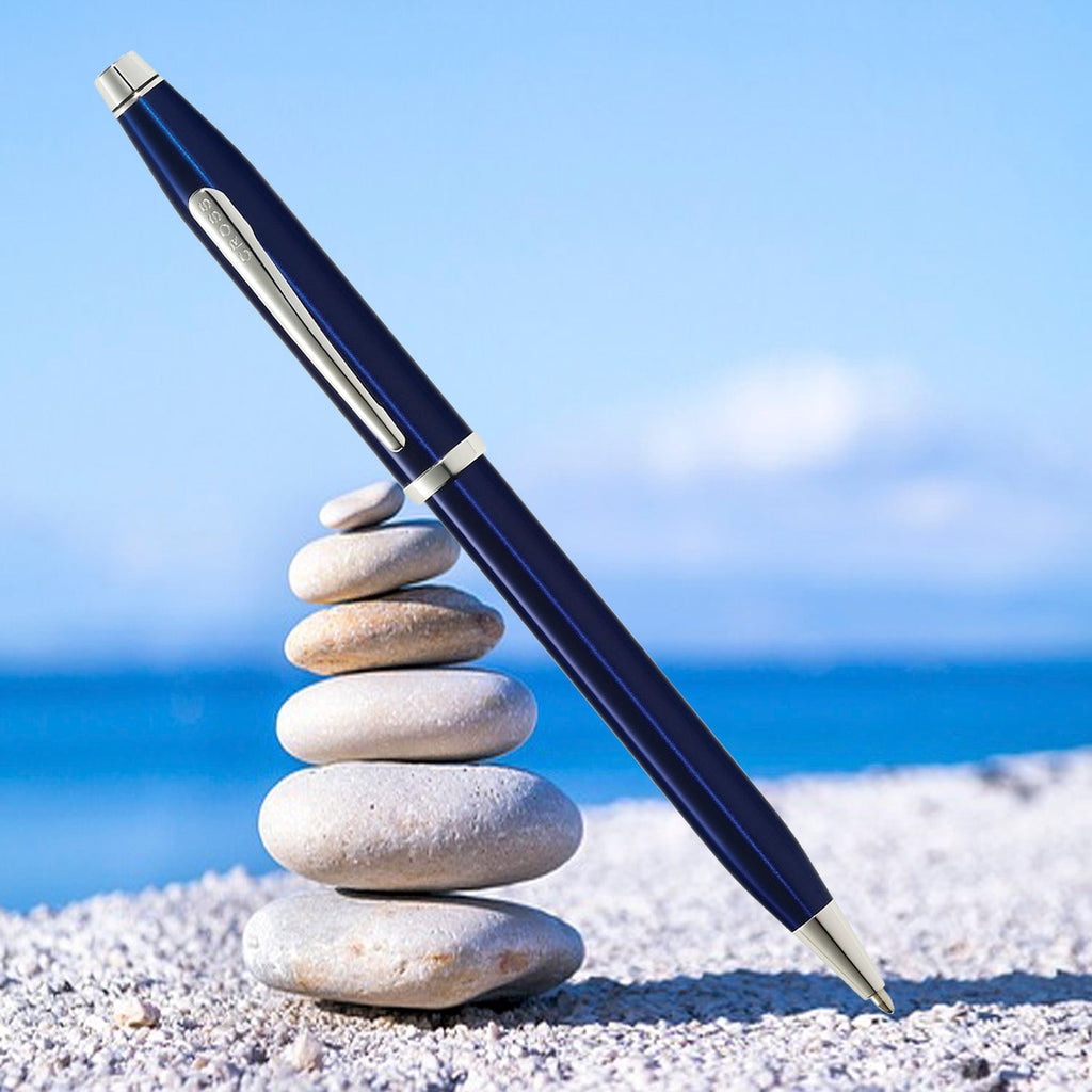 Cross Century II Translucent Blue Ballpoint Pen AT0082WG-103