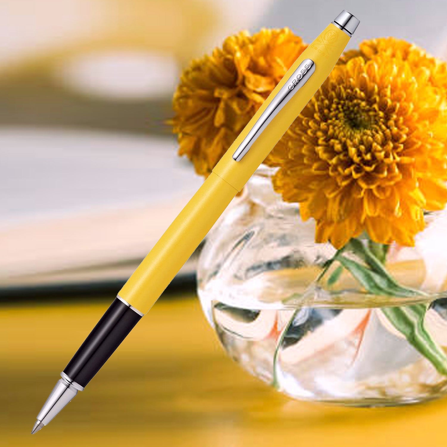 Cross Classic Century Sunrise Yellow CT Roller Ball Pen AT0085-126