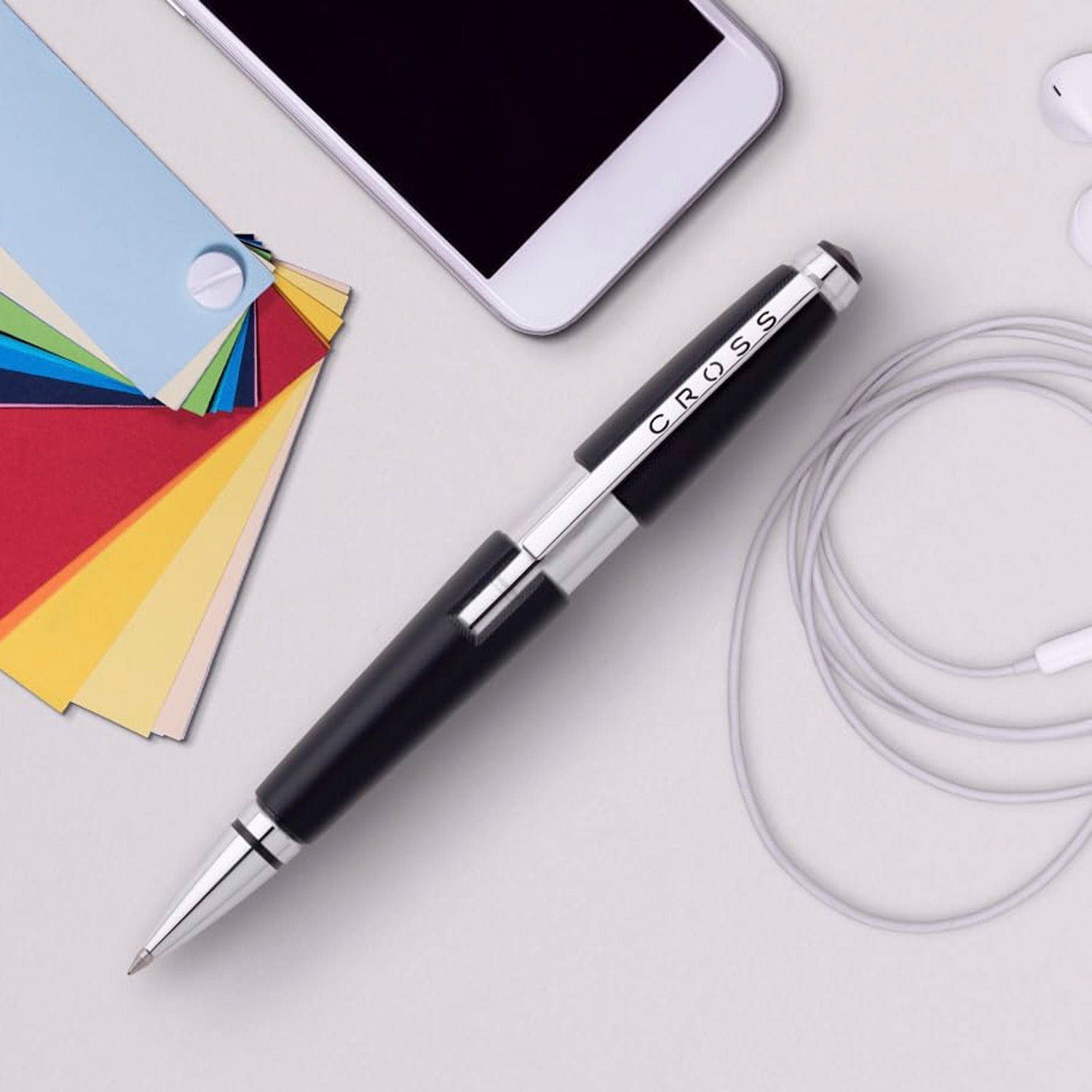 Cross Edge Jet Black CT Roller Ball Pen AT0555-2