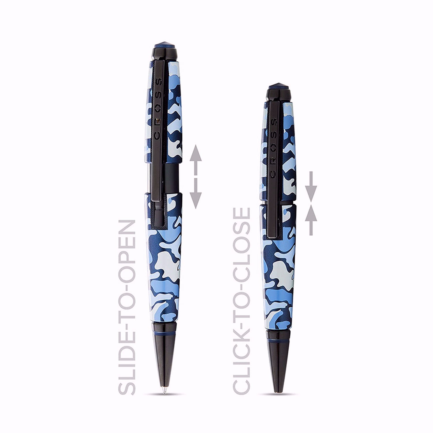 Cross Edge Blue Camo Roller Ball Pen AT0555-15