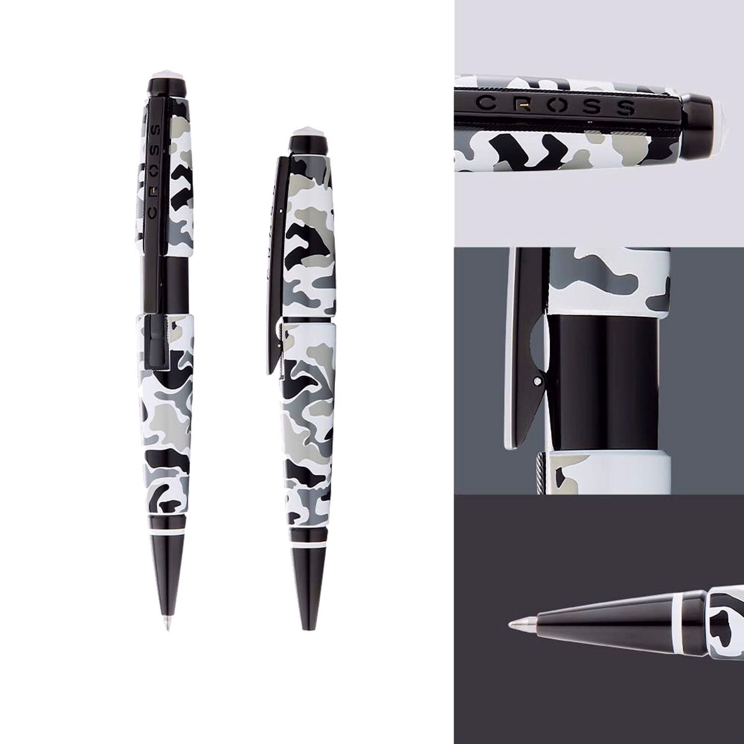 Cross Edge Grey Camo Roller Ball Pen AT0555-18