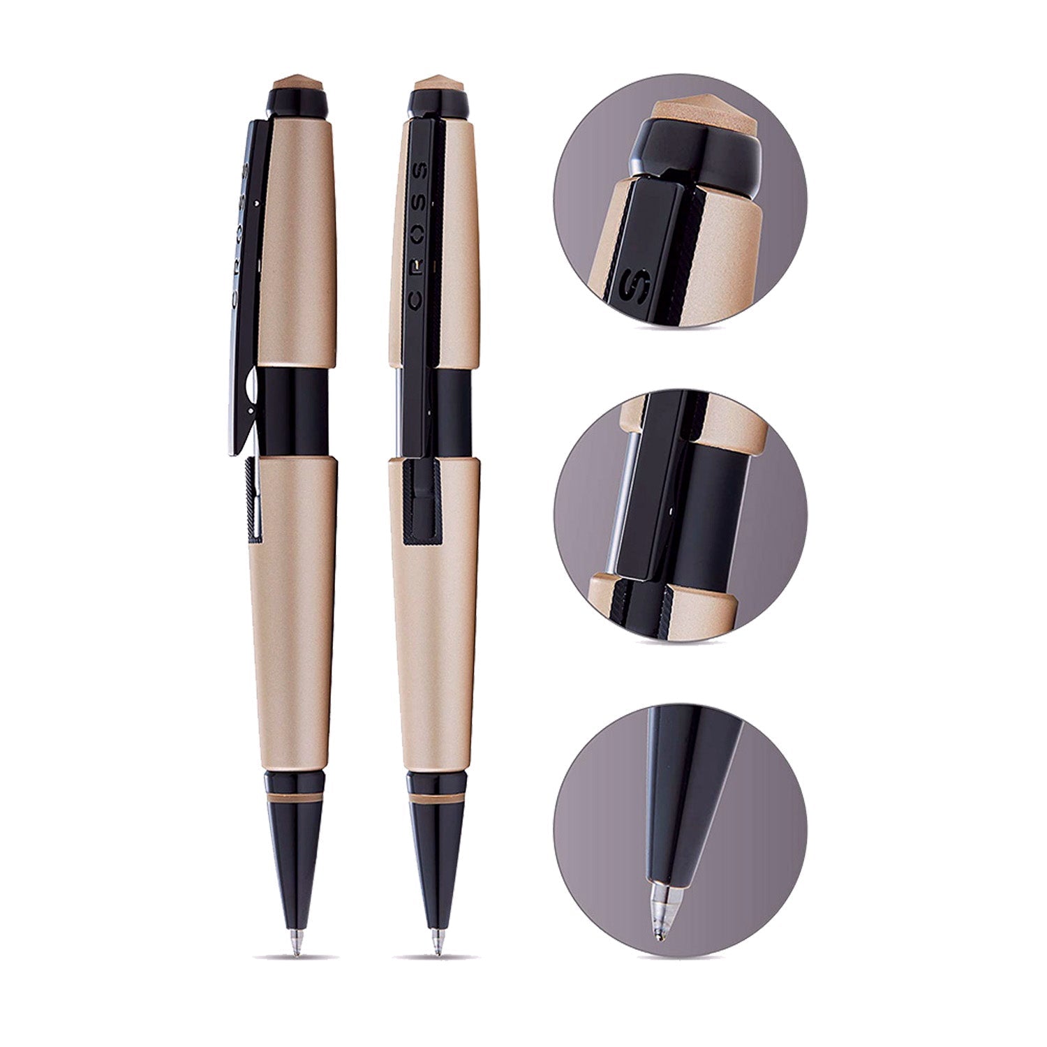 Cross Edge Hazzlenut Roller Ball Pen AT0555-14