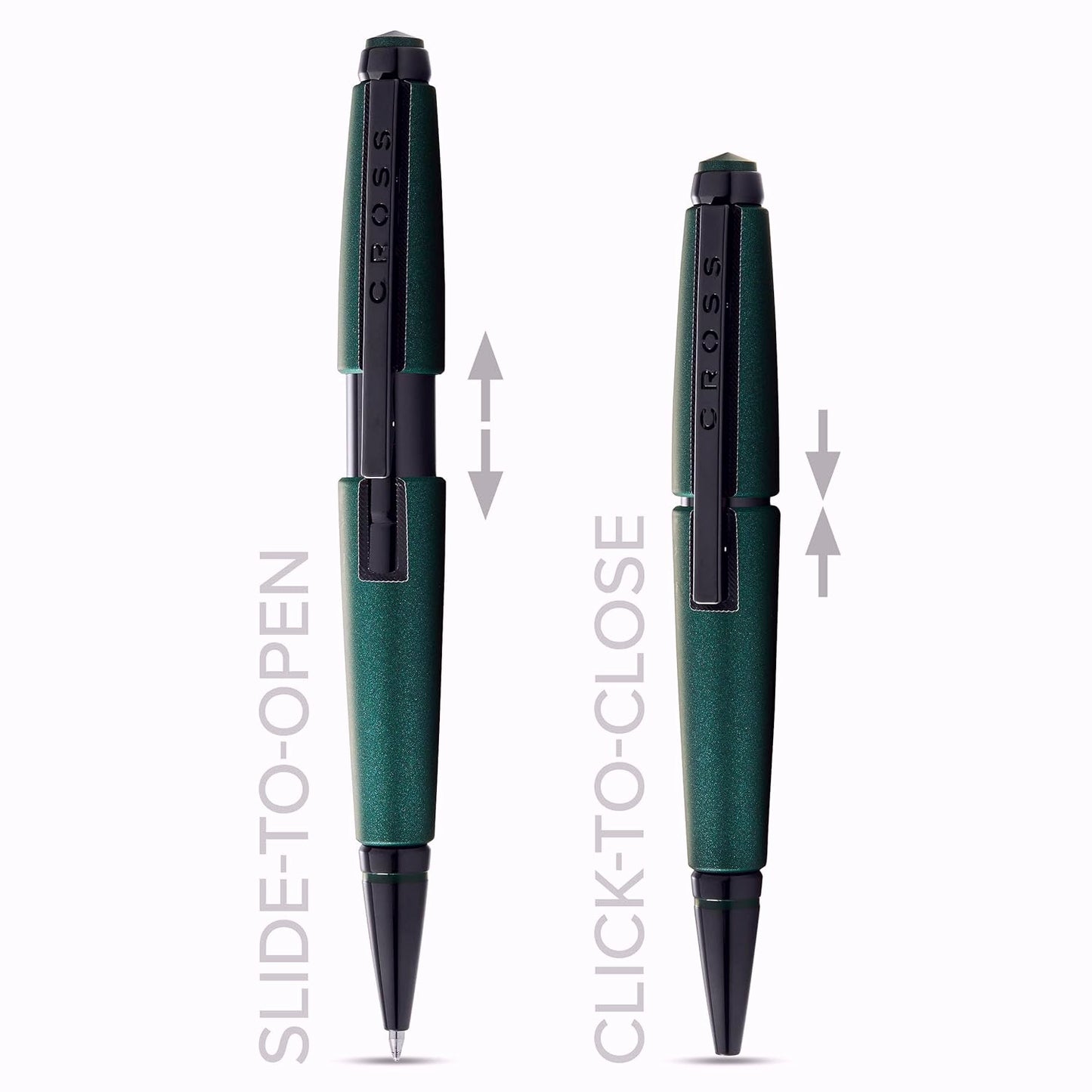 Cross Edge Matte Green Roller Ball Pen AT0555-13