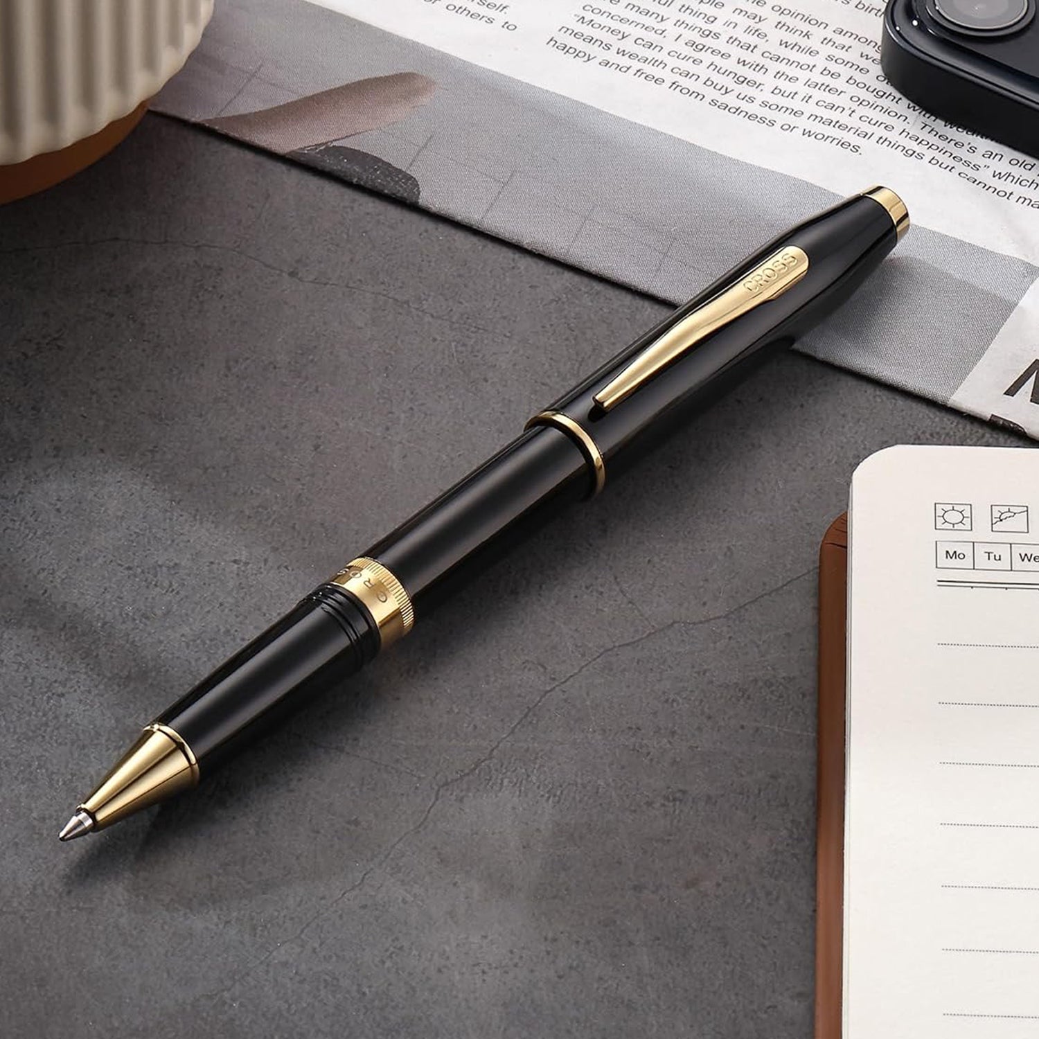 Cross Foundry Glossy Black GT Roller Ball Pen AT0815-2