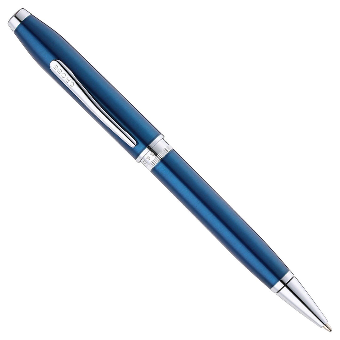 Cross Foundry Glossy Translucent Blue CT Ballpoint Pen AT0812-5