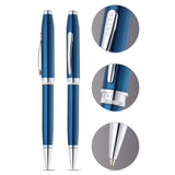 Cross Foundry Glossy Translucent Blue CT Ballpoint Pen AT0812-5