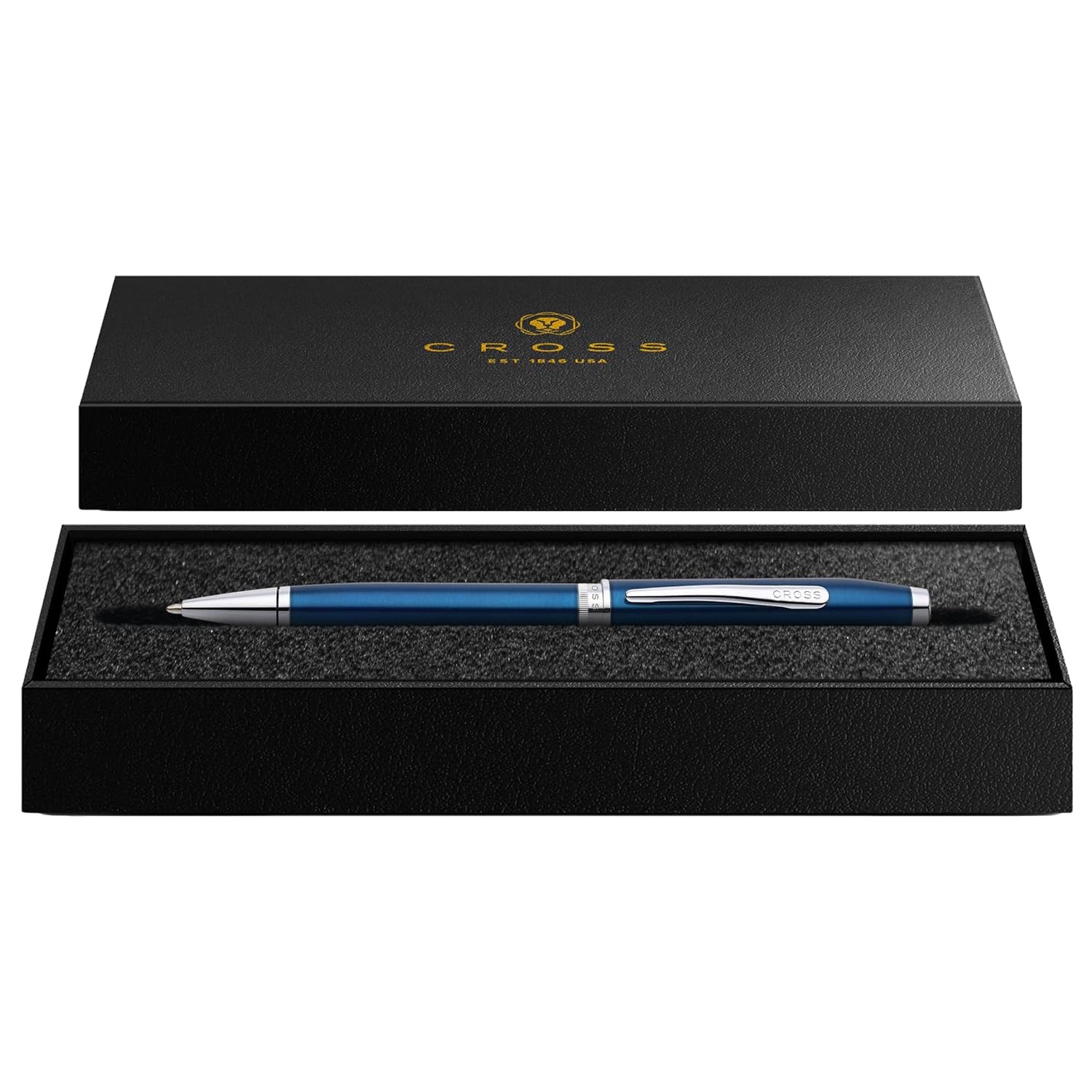 Cross Foundry Glossy Translucent Blue CT Ballpoint Pen AT0812-5