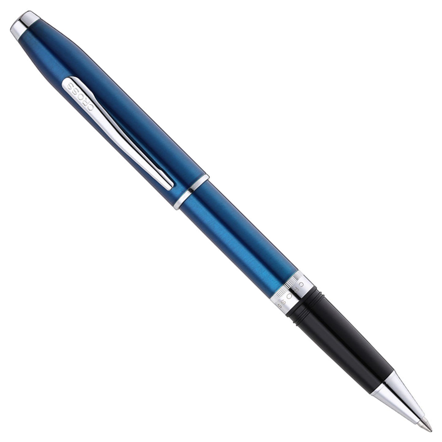 Cross Foundry Glossy Translucent Blue CT Roller Ball Pen AT0815-5