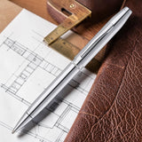 Cross Foundry Polished Chrome CT Ballpoint Pen AT0812-1