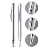 Cross Foundry Polished Chrome CT Ballpoint Pen AT0812-1