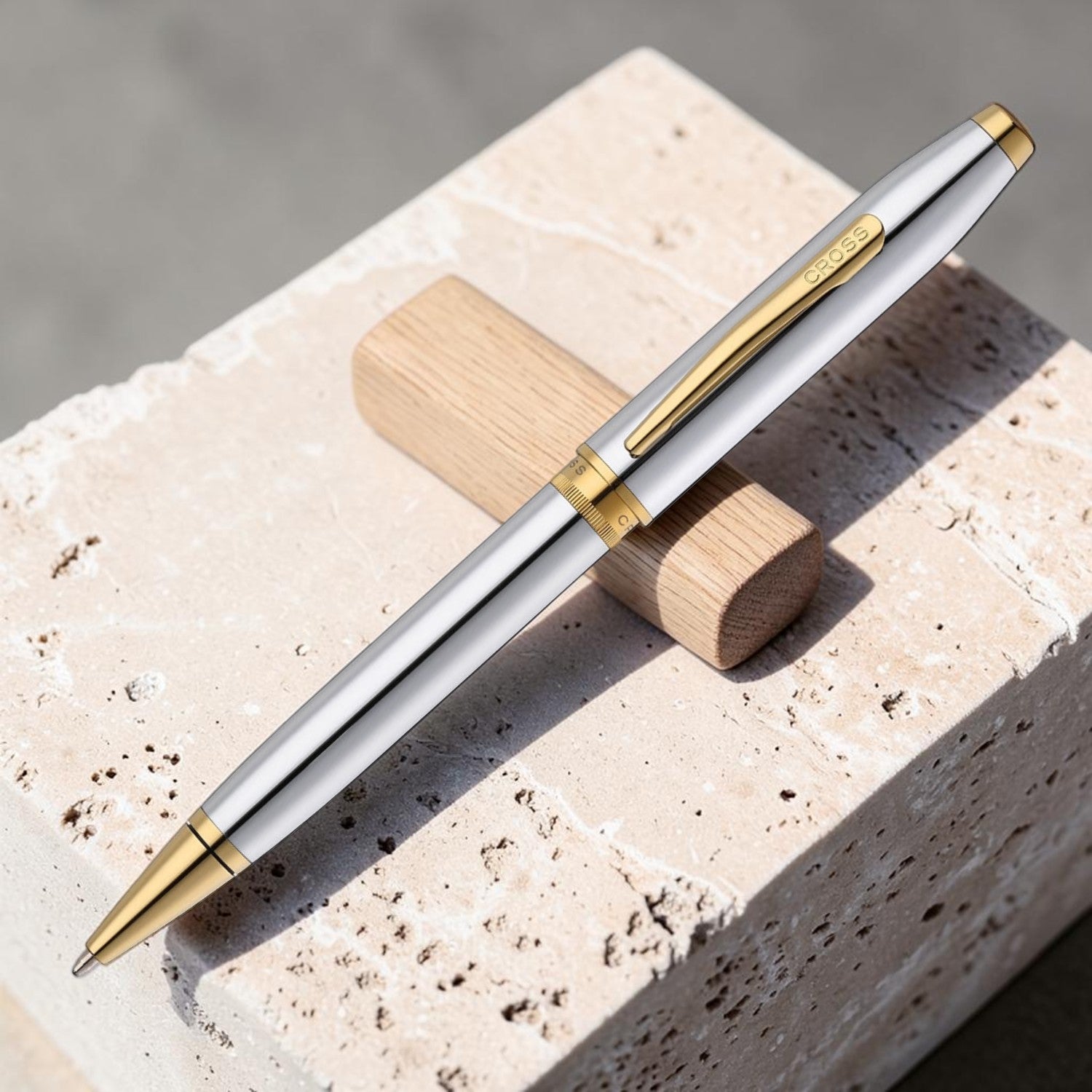 Cross Foundry Polished Chrome GT Ballpoint Pen AT0812-3