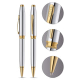 Cross Foundry Polished Chrome GT Ballpoint Pen AT0812-3