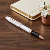 Cross Foundry Pearl White RGT Roller Ball Pen AT0815-6