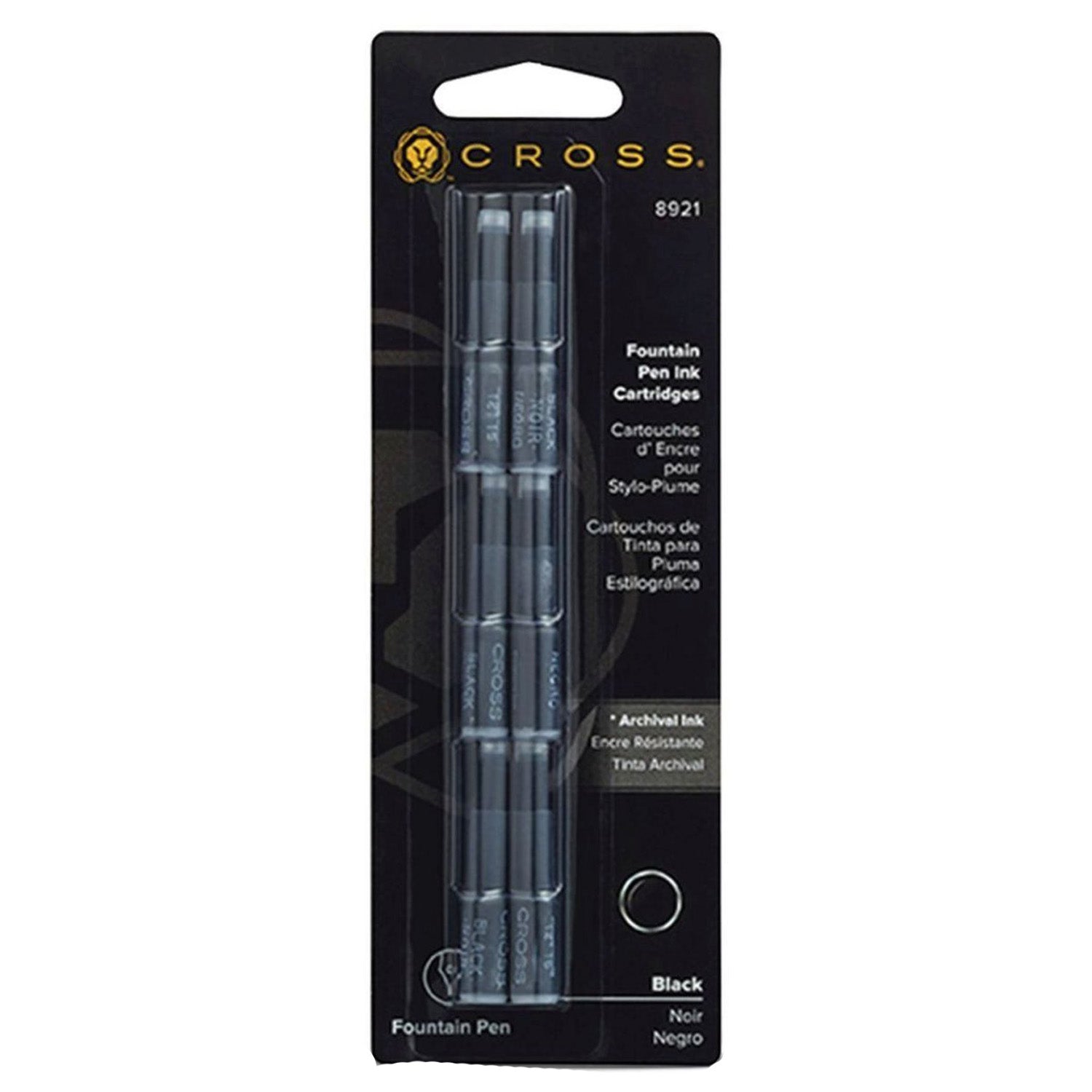Cross Ink Cartridge (Black - Pack of 6) 8921