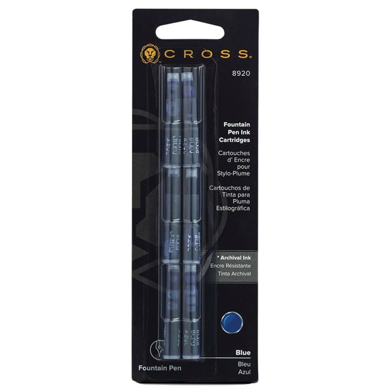 Cross Ink Cartridge (Blue - Pack of 6) 8920