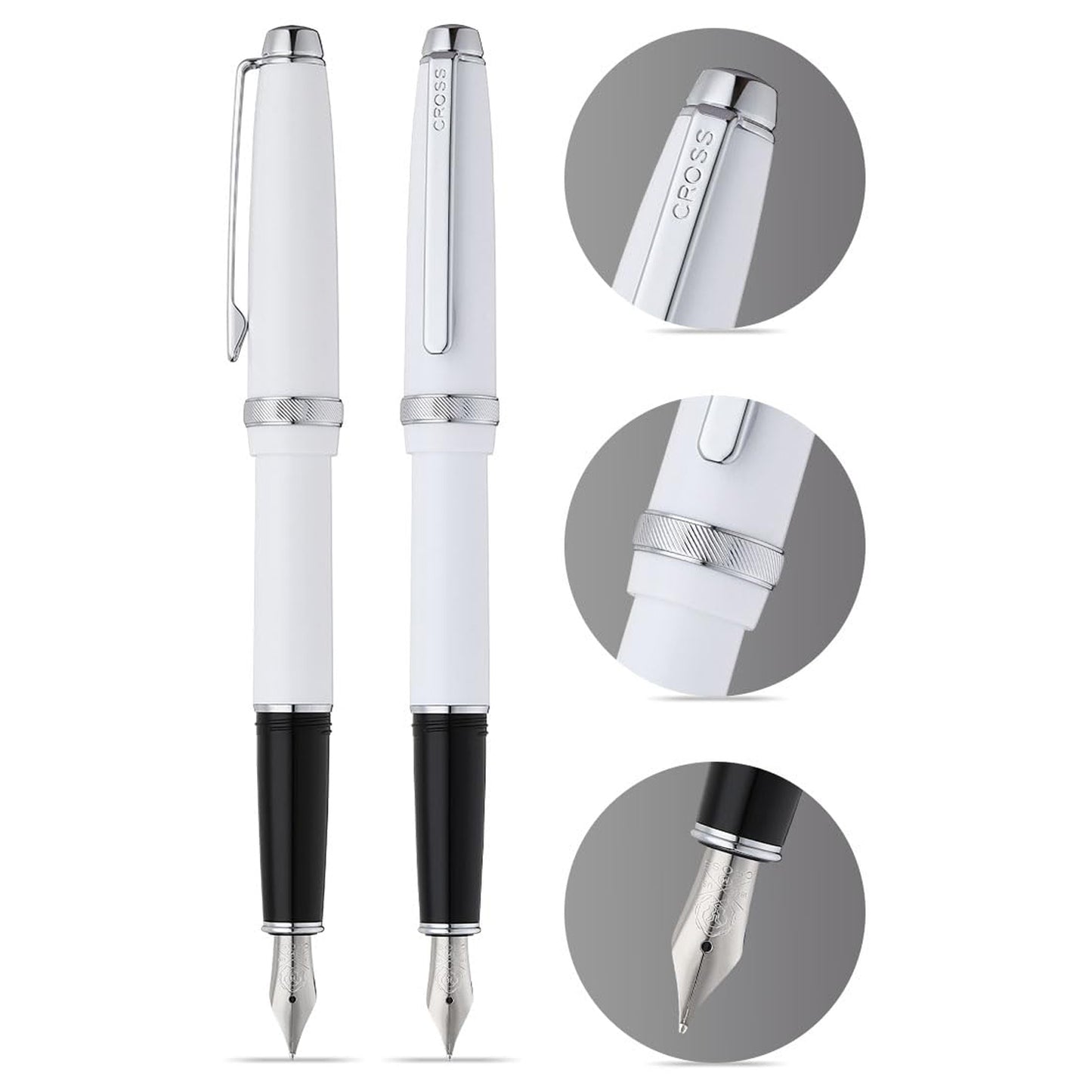 Cross Lume Porcelain White CT Fountain Pen
