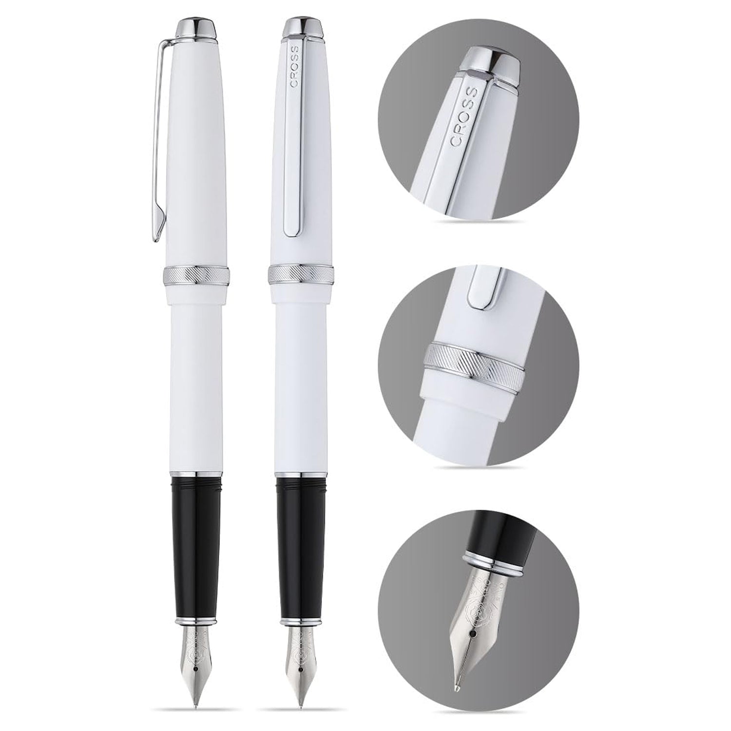 Cross Lume Porcelain White CT Fountain Pen
