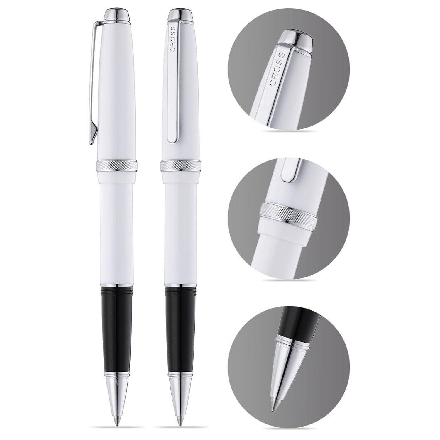 Cross Lume Porcelain White CT Roller Ball Pen AT0805-2