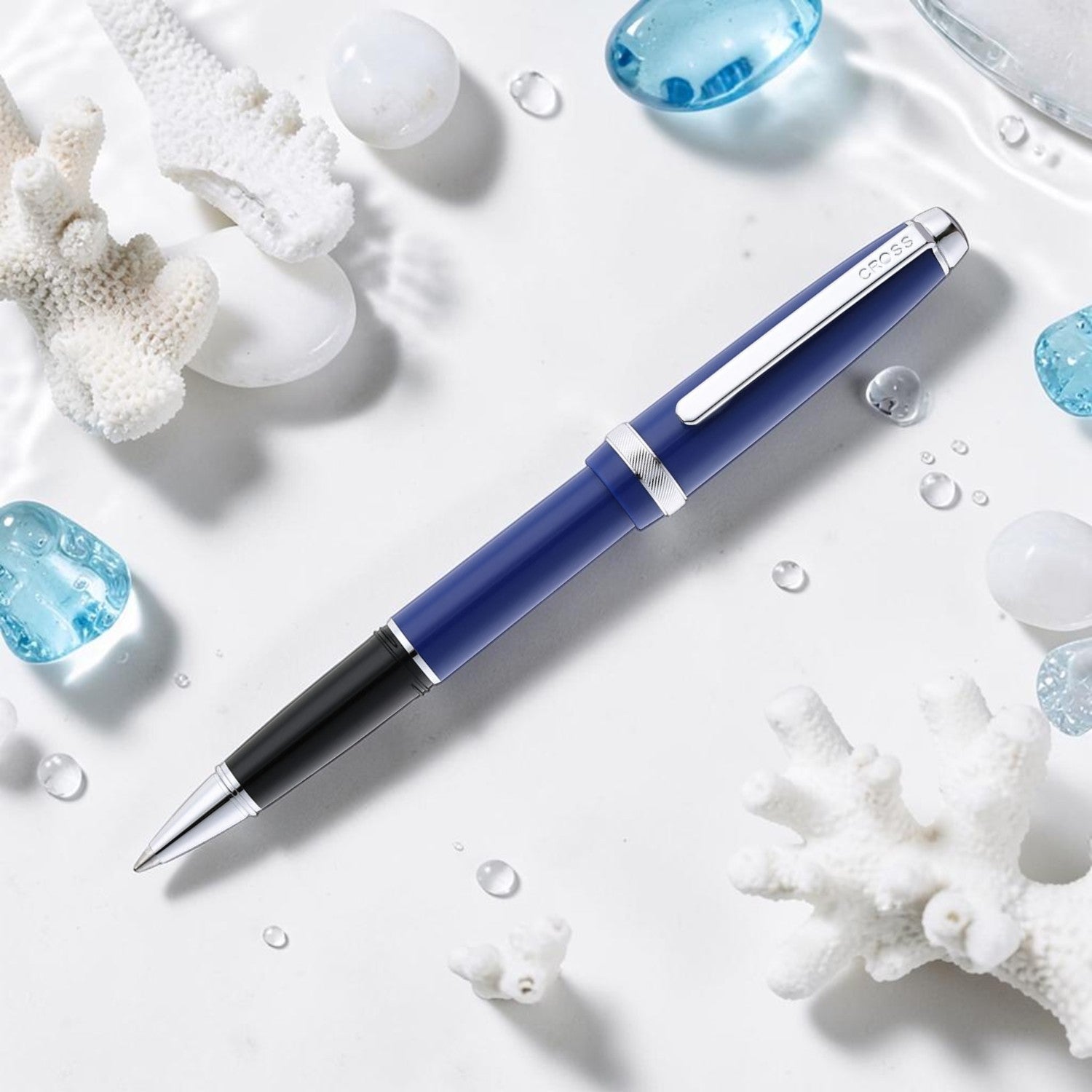 Cross Lume Deep Sea Blue CT Roller Ball Pen AT0805-3
