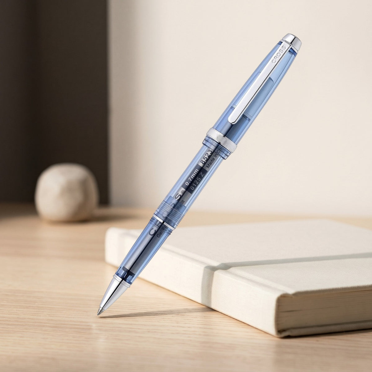 Cross Lume Translucent Navy Blue CT Ballpoint Pen AT0802-8