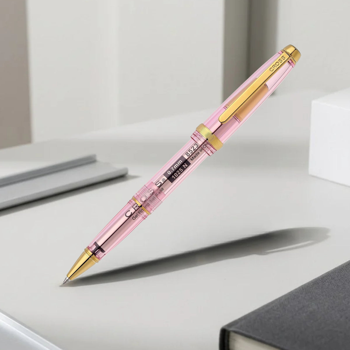 Cross Lume Translucent Pink Sapphire GT Roller Ball Pen AT0802-9