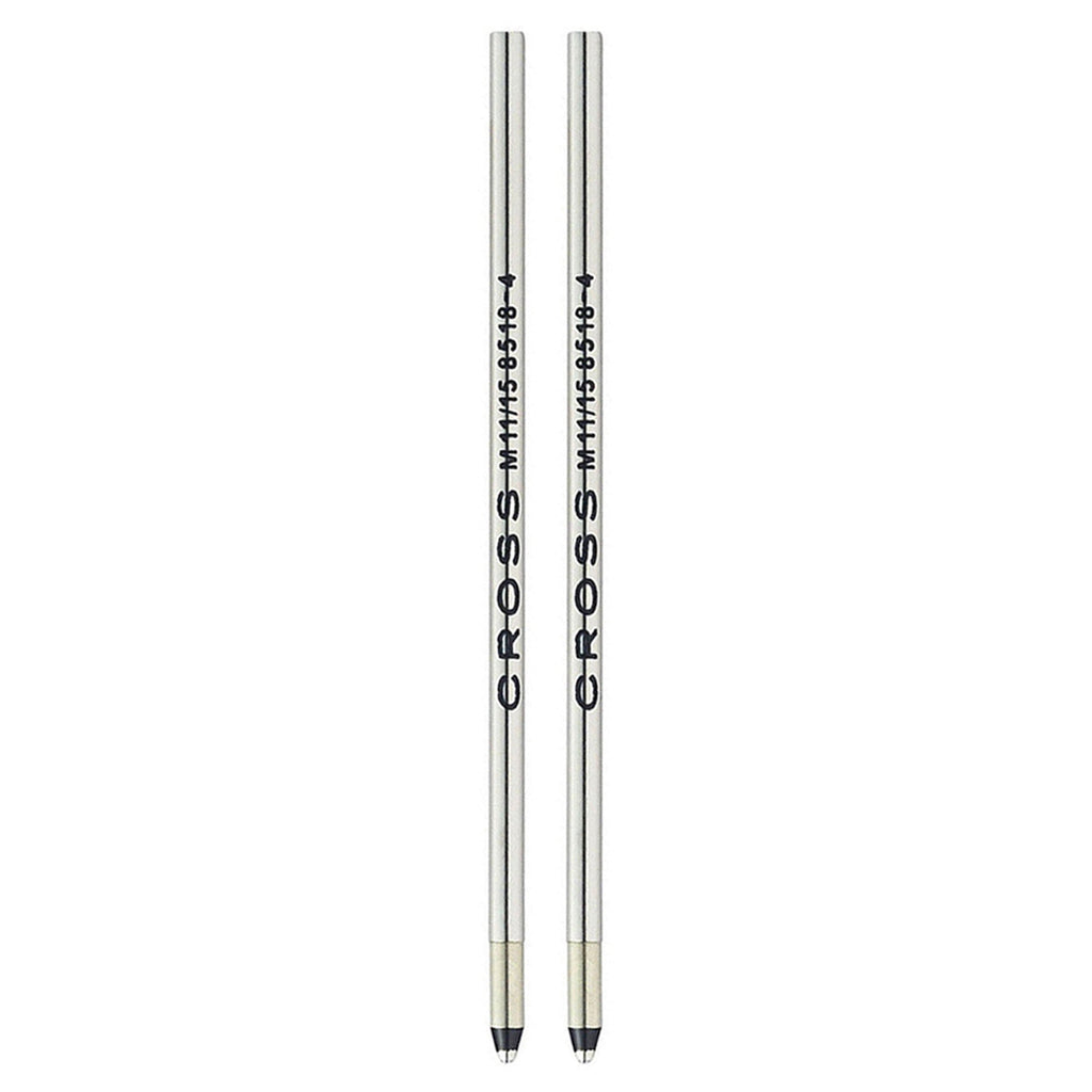 Cross Mini Ballpoint Pen Refill (Black - M - Pack of 2) 8518-4
