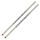 Cross Mini Ballpoint Pen Refill (Red - M - Pack of 2) 8518-5